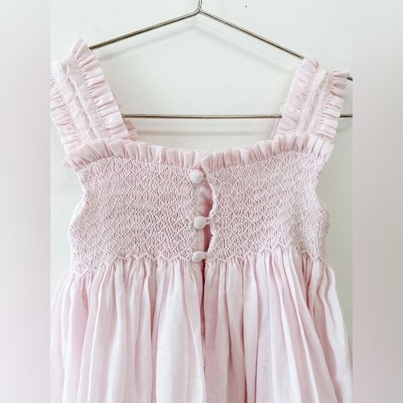 Smocked Vintage Toddler Dress - Blush - Size 2 - Picture 7 of 9